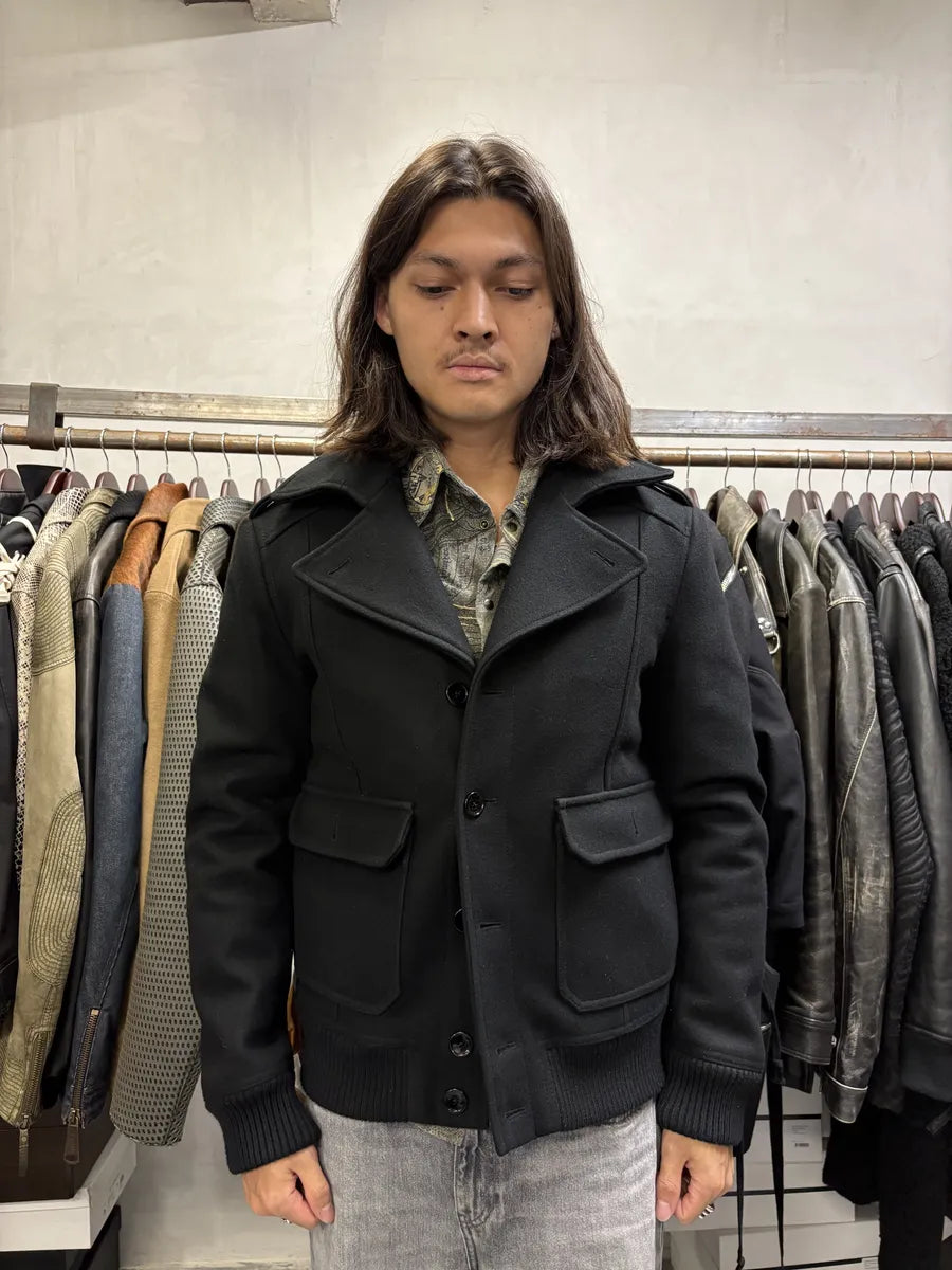 AW2008 Dolce & Gabbana Black Elegant Caban Jacket FynwVff 1