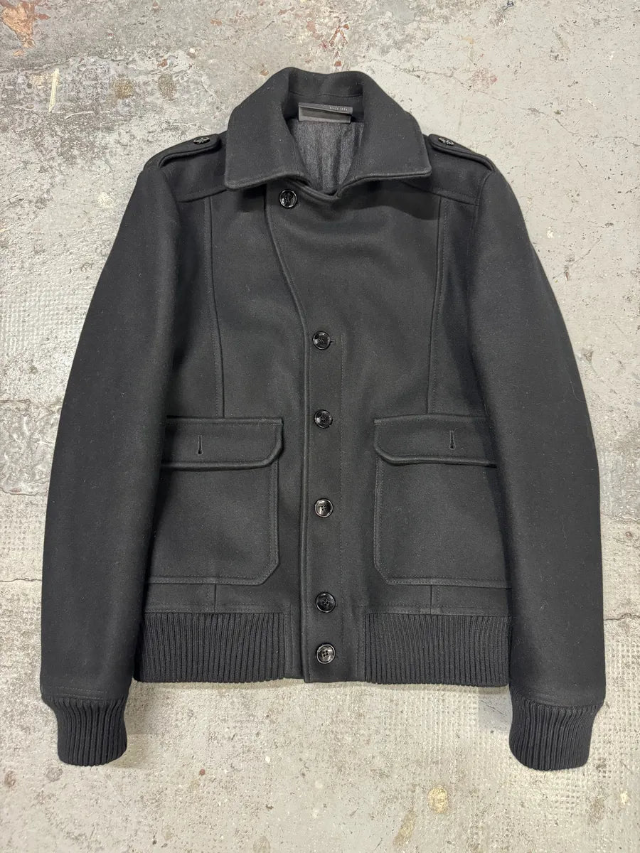 AW2008 Dolce & Gabbana Black Elegant Caban Jacket FynwVff 5