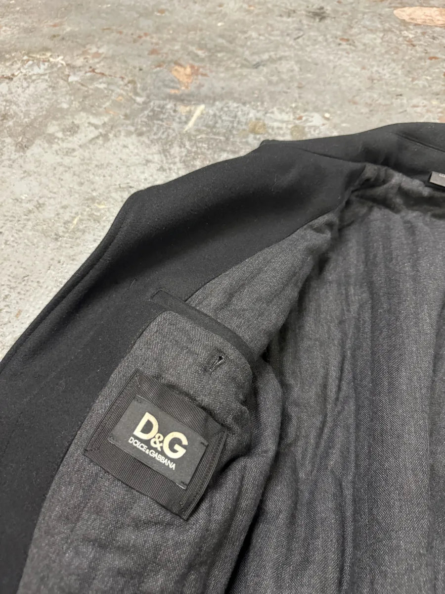 AW2008 Dolce & Gabbana Black Elegant Caban Jacket FynwVff 9