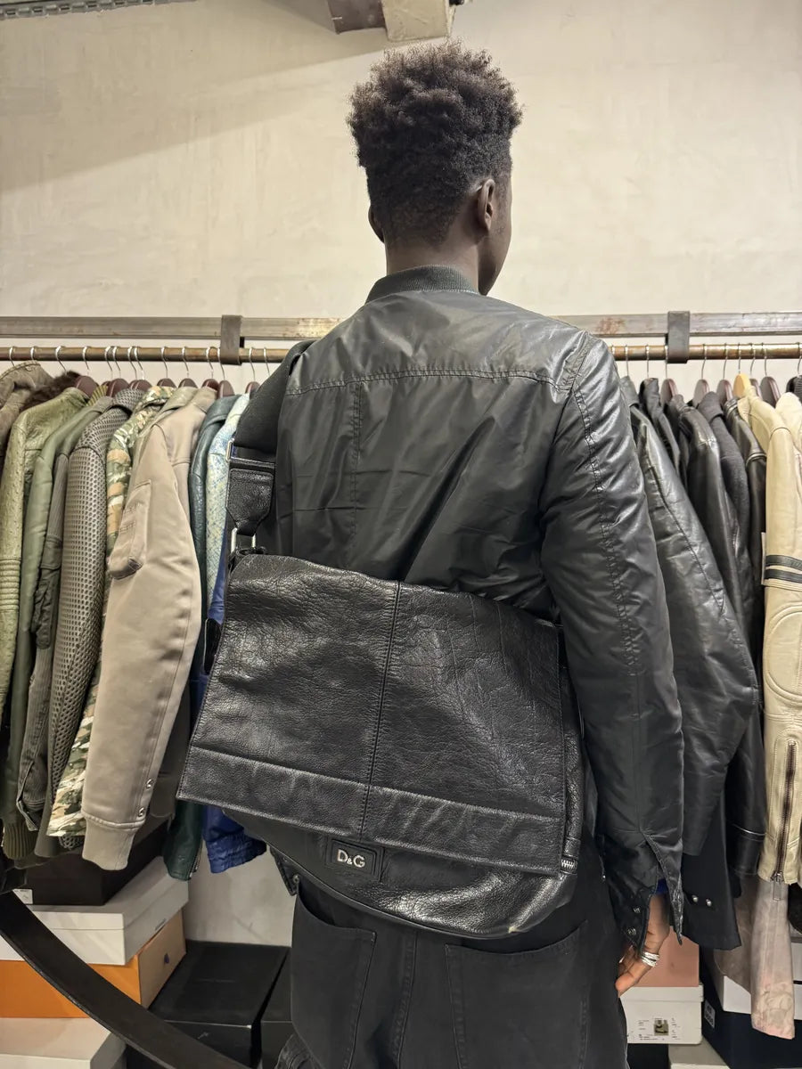 AW2008 Dolce & Gabbana Black Leather Shoulder Bag zntEchk 10