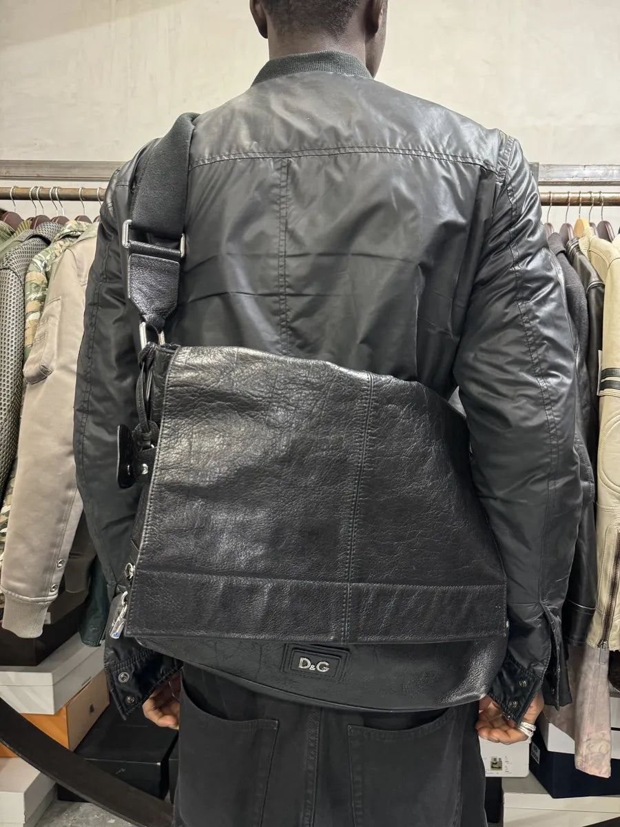 AW2008 Dolce & Gabbana Black Leather Shoulder Bag zntEchk 12