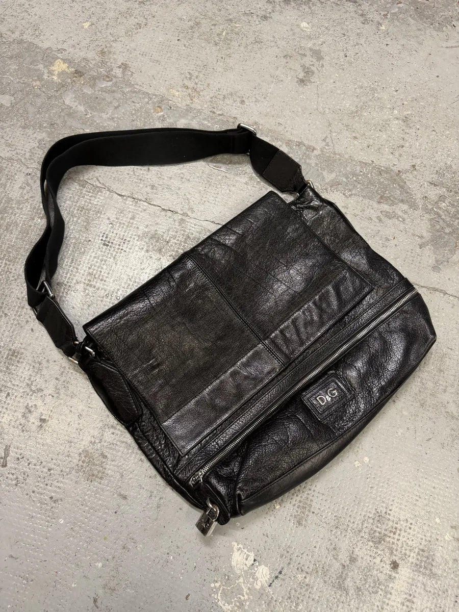 AW2008 Dolce & Gabbana Black Leather Shoulder Bag zntEchk 3