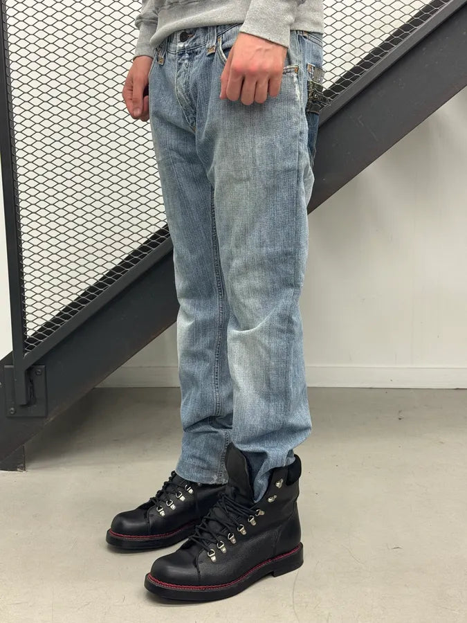 AW2008 Dolce & Gabbana Contrast Back Pocket Light Blue Denim Jeans lgoVKXc 4