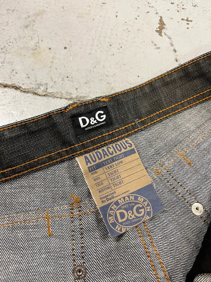 AW2008 Dolce & Gabbana Dark Grey Audacious Denim Jeans bdaiNZr 11