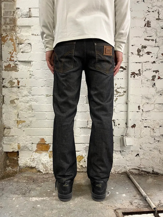 AW2008 Dolce & Gabbana Dark Grey Audacious Denim Jeans bdaiNZr 3