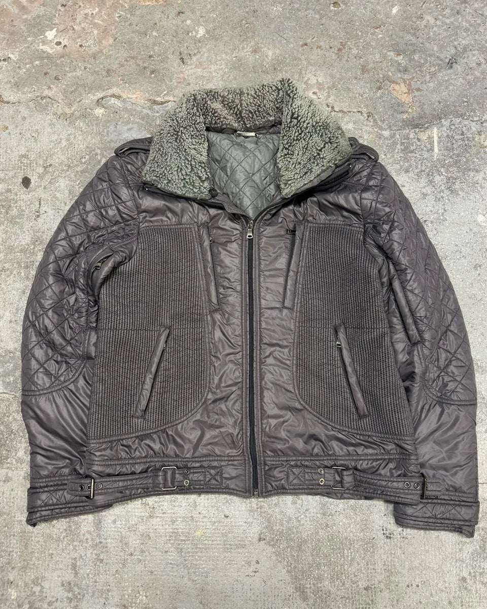 AW2008 Dolce & Gabbana Grey Astro Multi Zips Puffer Jacket GAFluUS 5