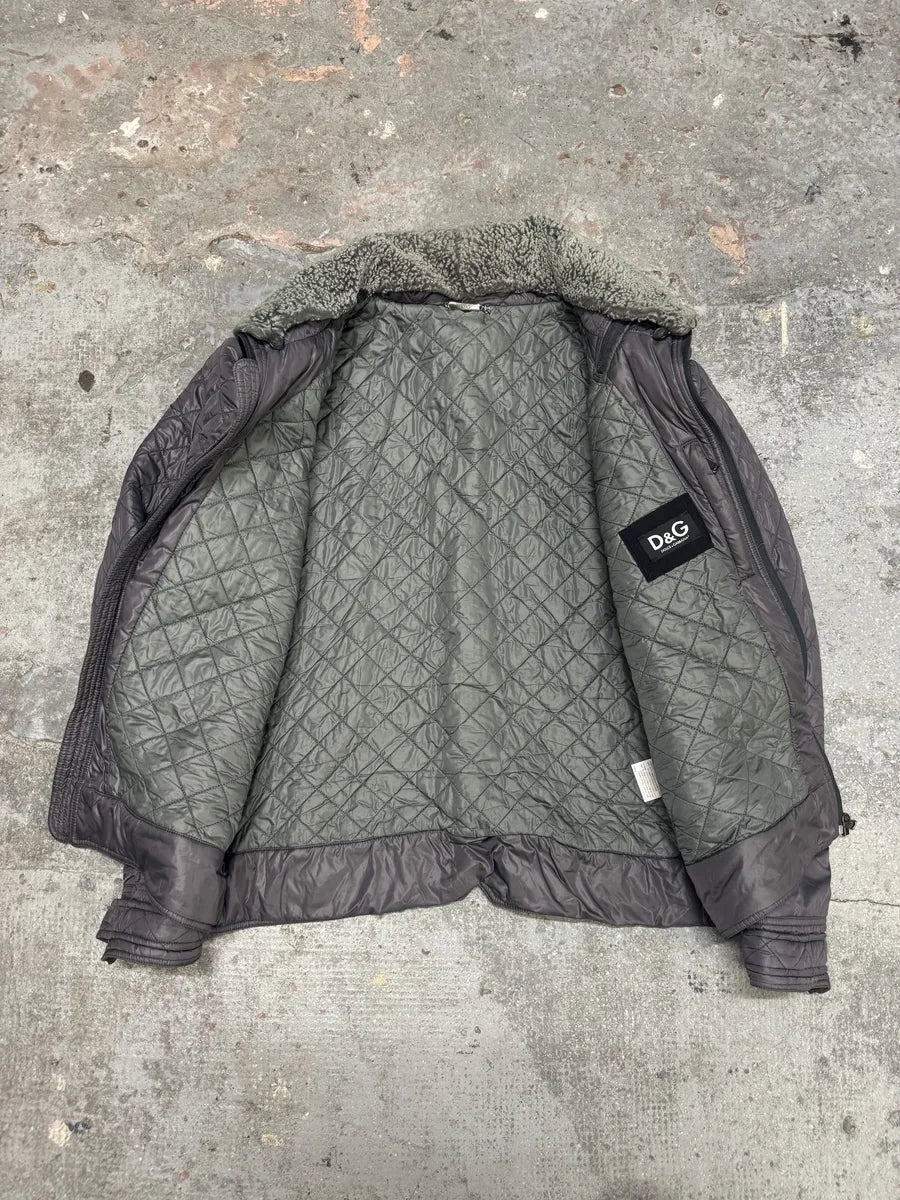 AW2008 Dolce & Gabbana Grey Astro Multi Zips Puffer Jacket GAFluUS 9