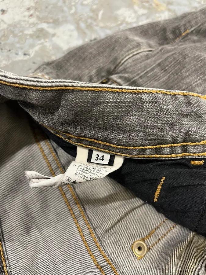 AW2008 Dolce & Gabbana Grey Faded Distressed Denim Jeans NaJTYNZ 11