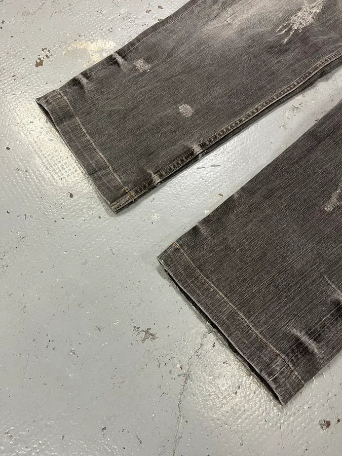 AW2008 Dolce & Gabbana Grey Faded Distressed Denim Jeans NaJTYNZ 6