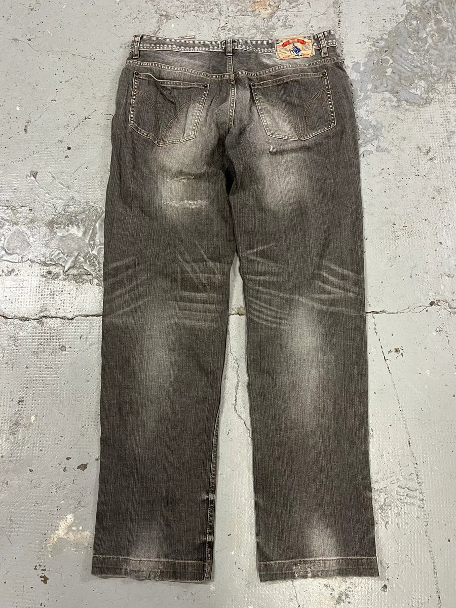 AW2008 Dolce & Gabbana Grey Faded Distressed Denim Jeans NaJTYNZ 7