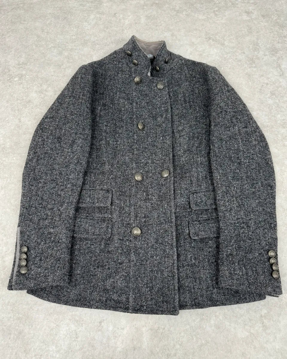 AW2006 Dolce & Gabbana Grey Wool Buttoned Coat FICPonk 1