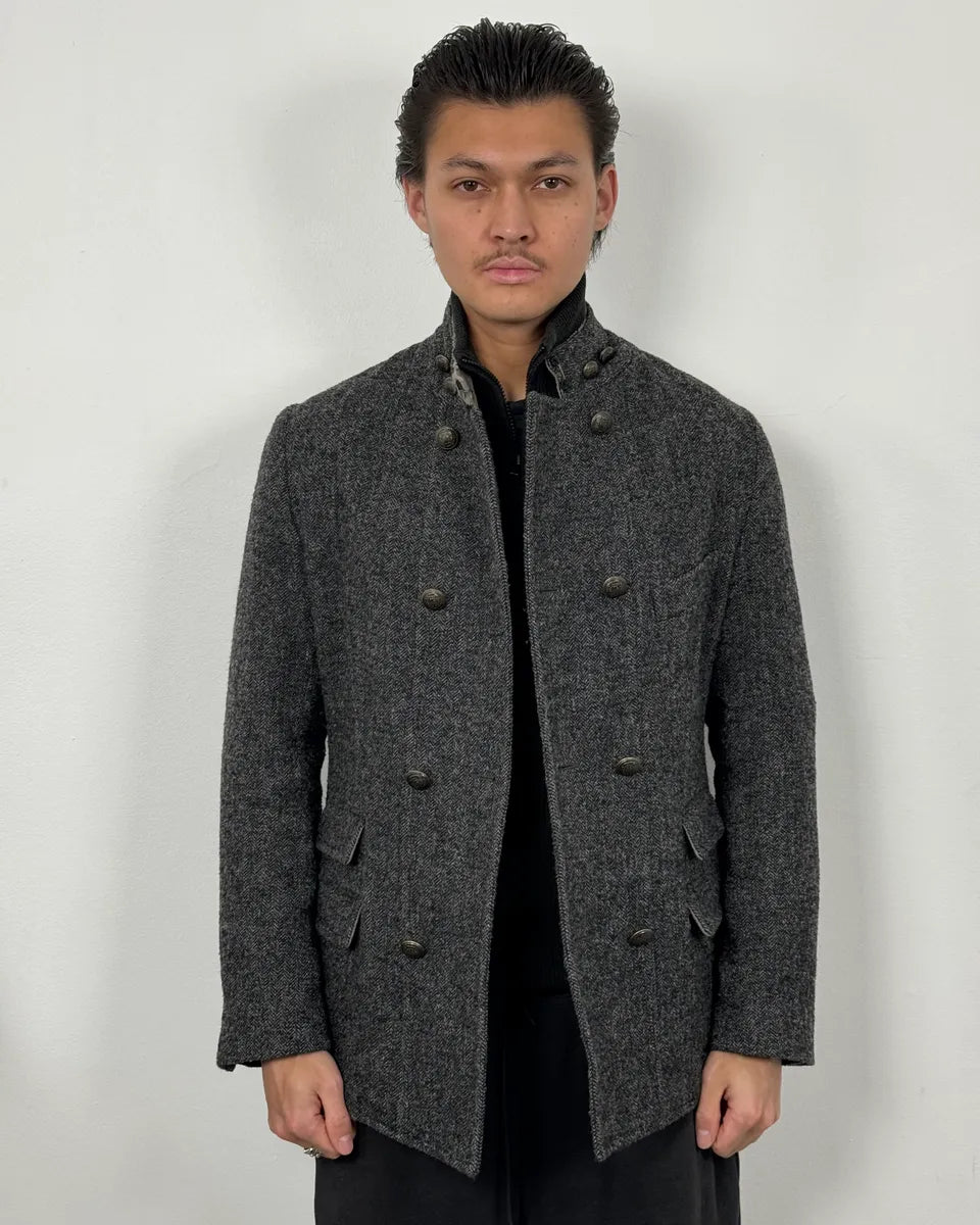 AW2006 Dolce & Gabbana Grey Wool Buttoned Coat FICPonk 3