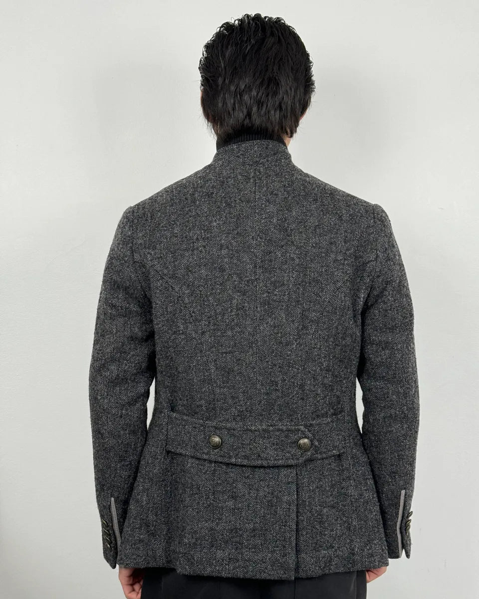 AW2006 Dolce & Gabbana Grey Wool Buttoned Coat FICPonk 4