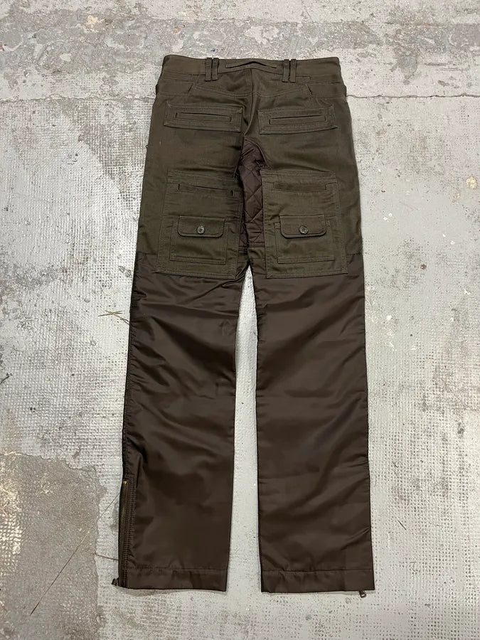 AW2008 Dolce & Gabbana Hybrid Khaki Nylon Cargo Pants dKgQZrJ 2