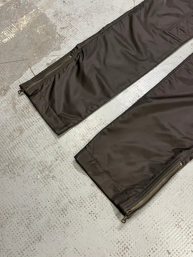 AW2008 Dolce & Gabbana Hybrid Khaki Nylon Cargo Pants dKgQZrJ 5