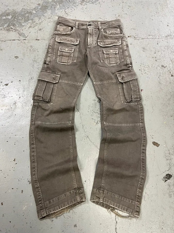 AW2008 Dolce & Gabbana Multi-Pocket Grey Cargo Pants VAxPVUt 0