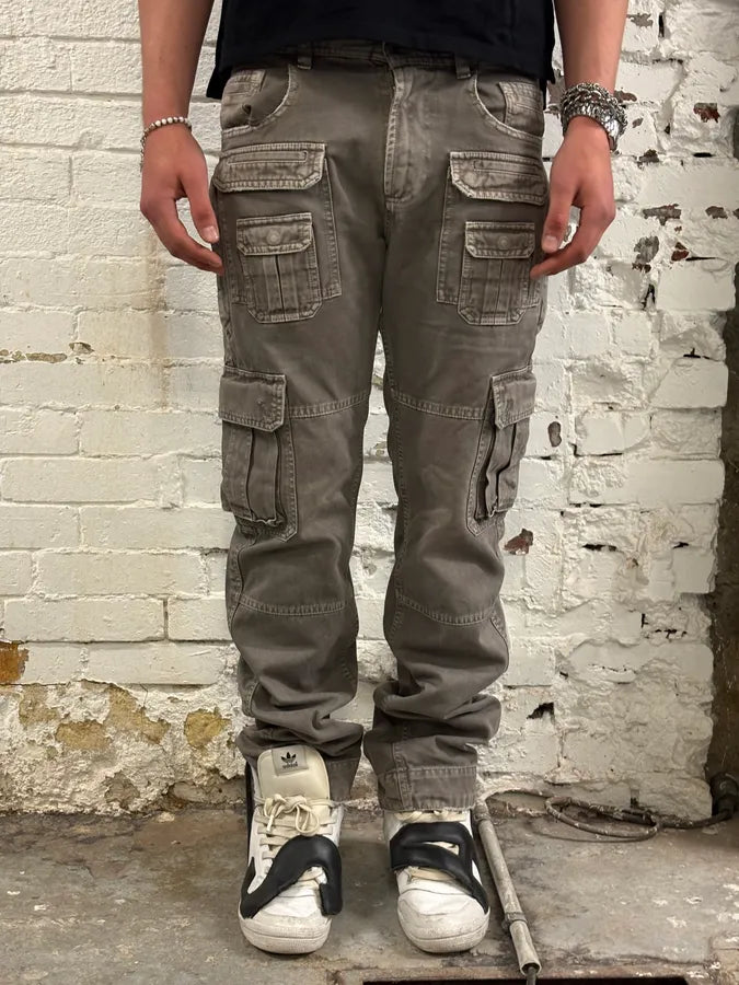 AW2008 Dolce & Gabbana Multi-Pocket Grey Cargo Pants VAxPVUt 1