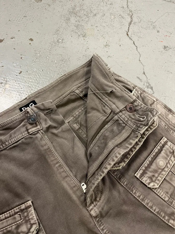 AW2008 Dolce & Gabbana Multi-Pocket Grey Cargo Pants VAxPVUt 11