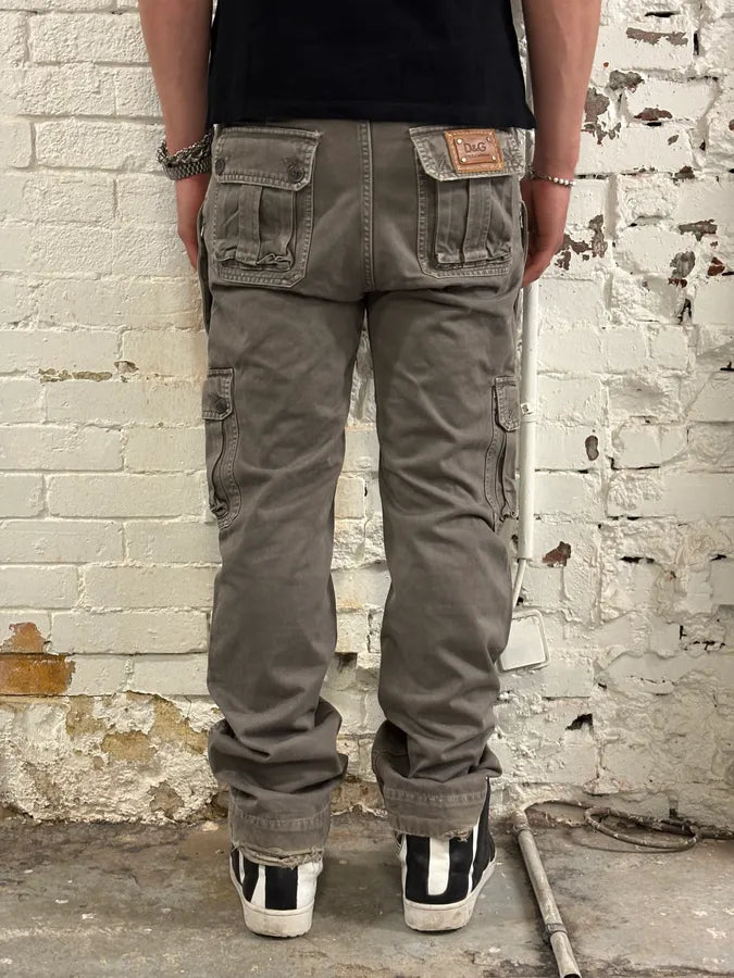 AW2008 Dolce & Gabbana Multi-Pocket Grey Cargo Pants VAxPVUt 3