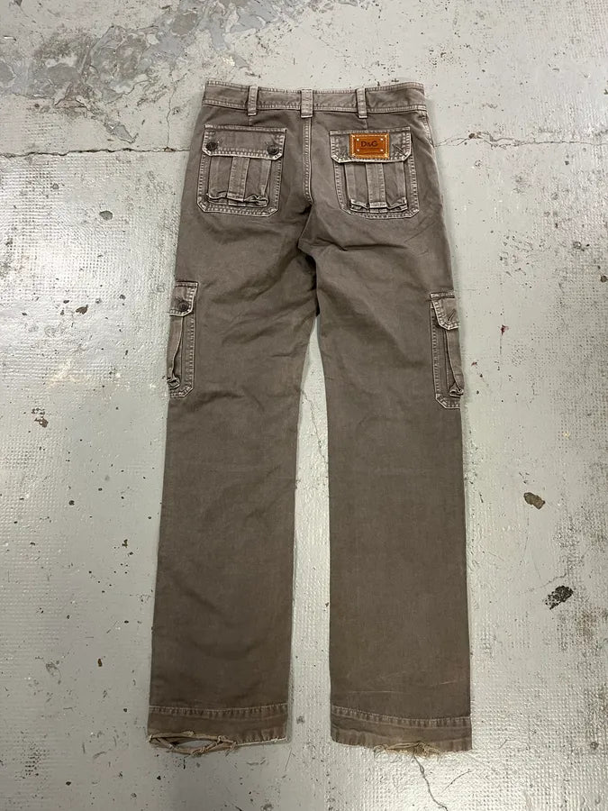 AW2008 Dolce & Gabbana Multi-Pocket Grey Cargo Pants VAxPVUt 7