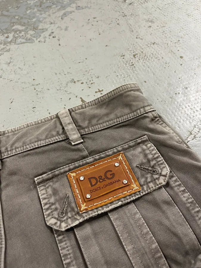 AW2008 Dolce & Gabbana Multi-Pocket Grey Cargo Pants VAxPVUt 8