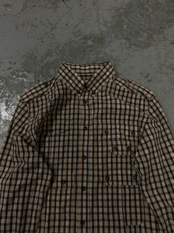 AW2008 Dolce & Gabbana Multi Pockets Checkered Classy Shirt WjIpaZd 4