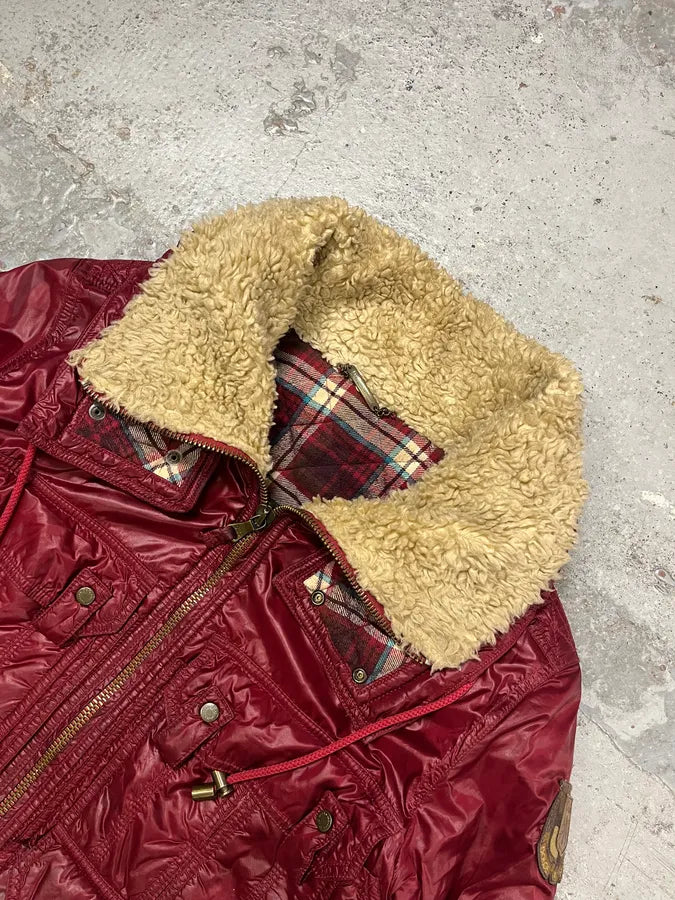 AW2008 Dolce & Gabbana Red Multi Pockets Cargo Puffer Jacket SAgfWOY 6