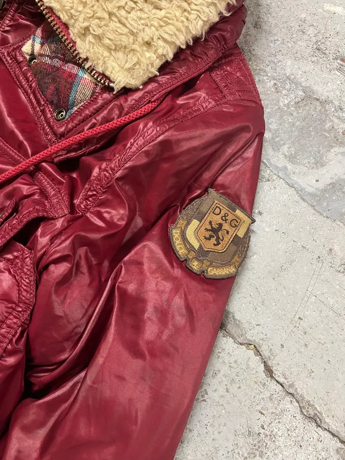 AW2008 Dolce & Gabbana Red Multi Pockets Cargo Puffer Jacket SAgfWOY 7