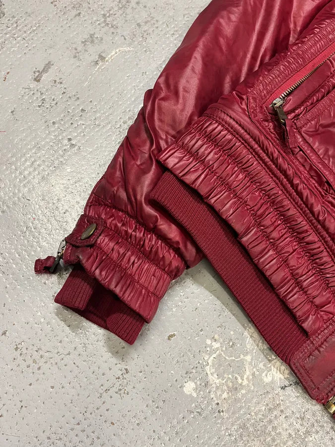 AW2008 Dolce & Gabbana Red Multi Pockets Cargo Puffer Jacket SAgfWOY 8