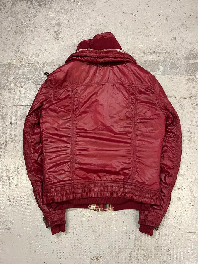 AW2008 Dolce & Gabbana Red Multi Pockets Cargo Puffer Jacket SAgfWOY 9