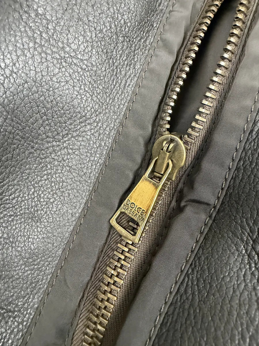 AW2008 Dolce & Gabbana Shearling Leather Brown Jacket FwFVDLG 7