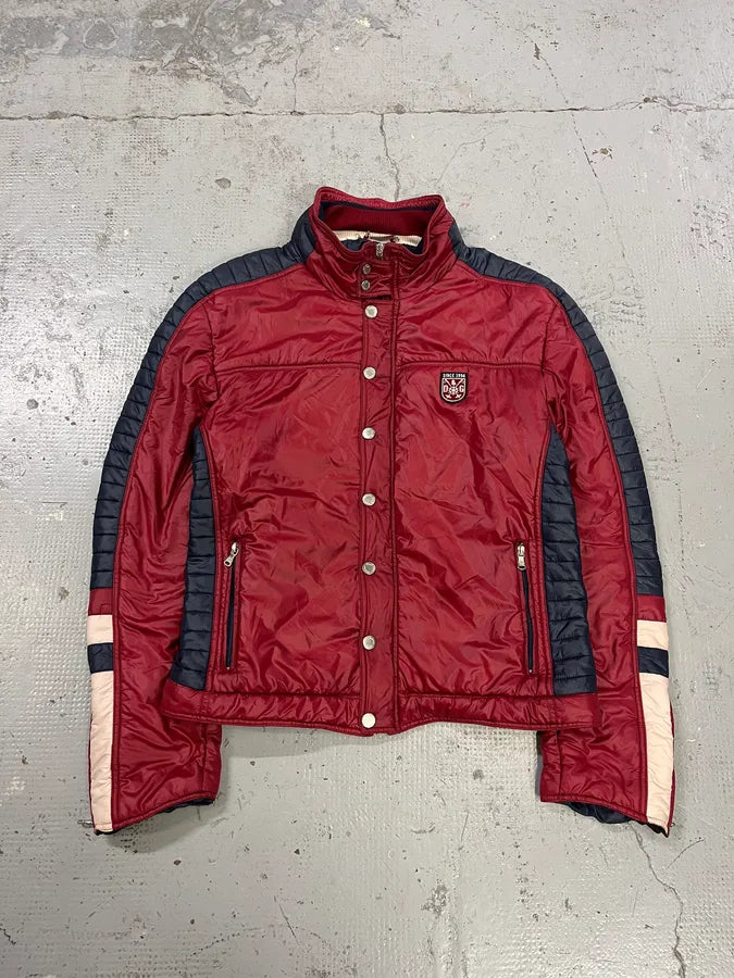 AW2008 Dolce & Gabbana Ski Retractable Hood Red Puffer Jacket zTBrJcS 0