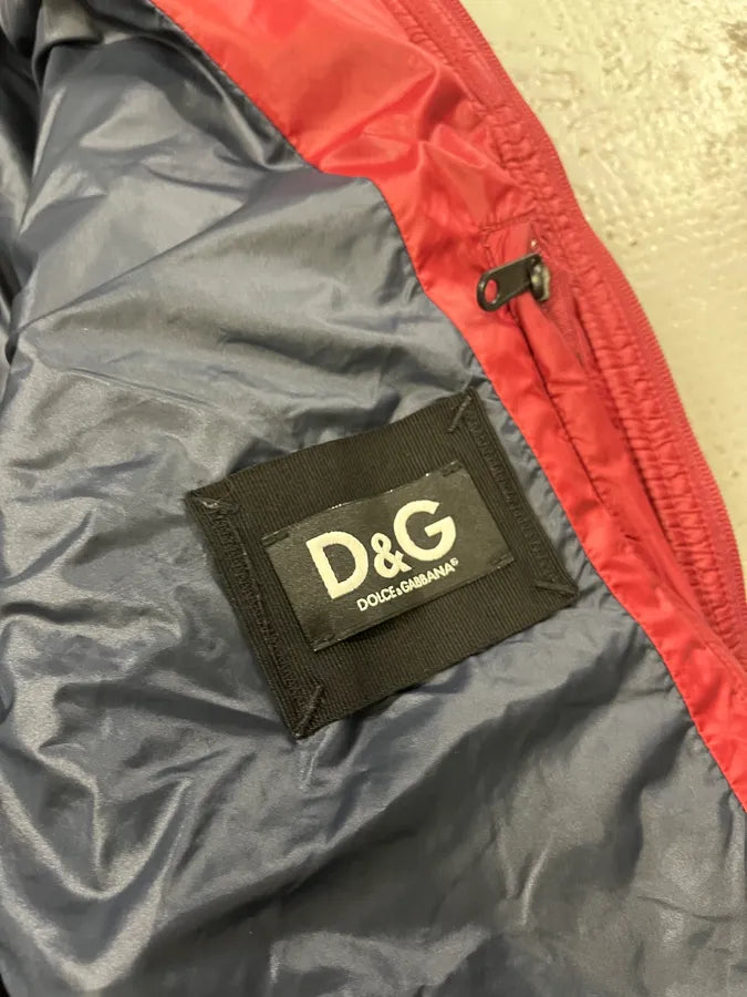 AW2008 Dolce & Gabbana Ski Retractable Hood Red Puffer Jacket zTBrJcS 10