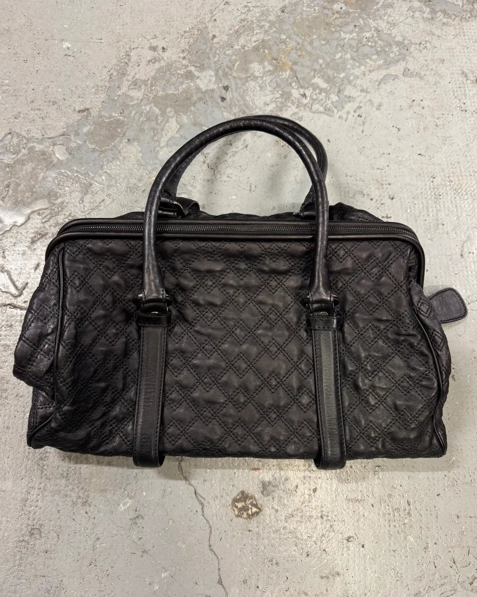 AW2008 Dolce & Gabbana Susanne Quilted Black Leather Handle Bag FYLWXTK 0