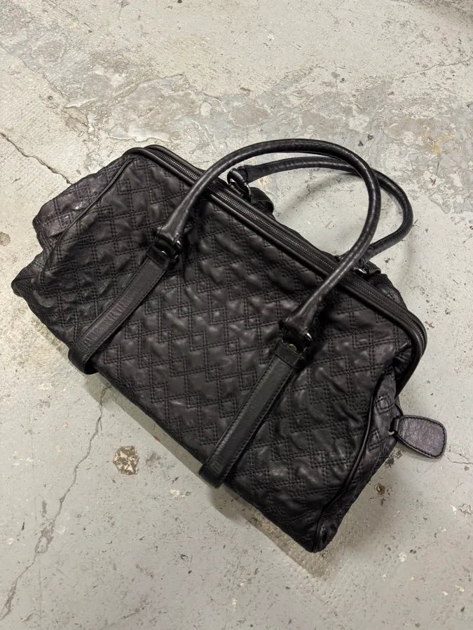 AW2008 Dolce & Gabbana Susanne Quilted Black Leather Handle Bag FYLWXTK 2
