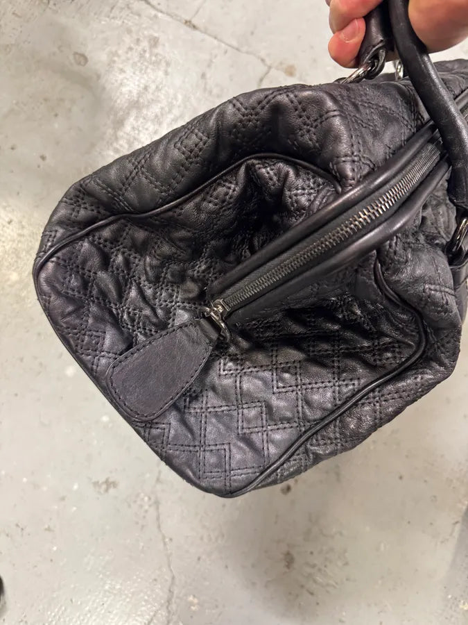 AW2008 Dolce & Gabbana Susanne Quilted Black Leather Handle Bag FYLWXTK 6