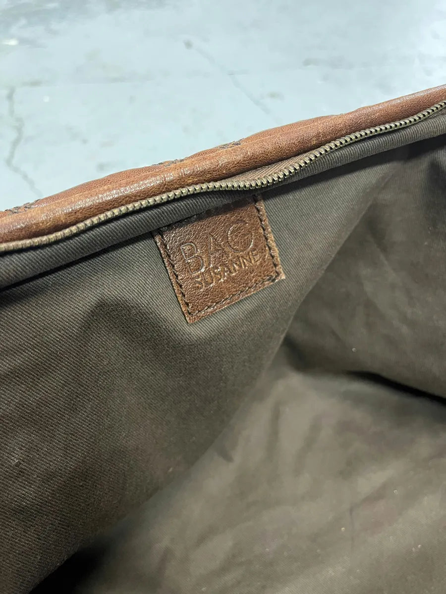 AW2008 Dolce & Gabbana Susanne Quilted Brown Leather Handle Bag VVtwqQz 7