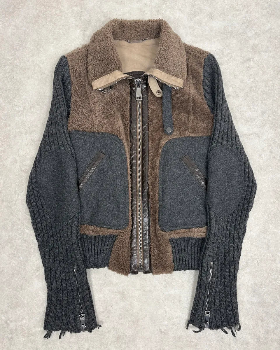 AW2008 Dolce & Gabbana Wool & Shearling Jacket lnJJBaX 0