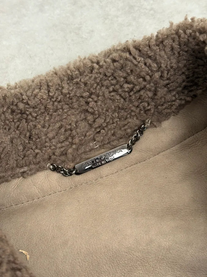 AW2008 Dolce & Gabbana Wool & Shearling Jacket lnJJBaX 12