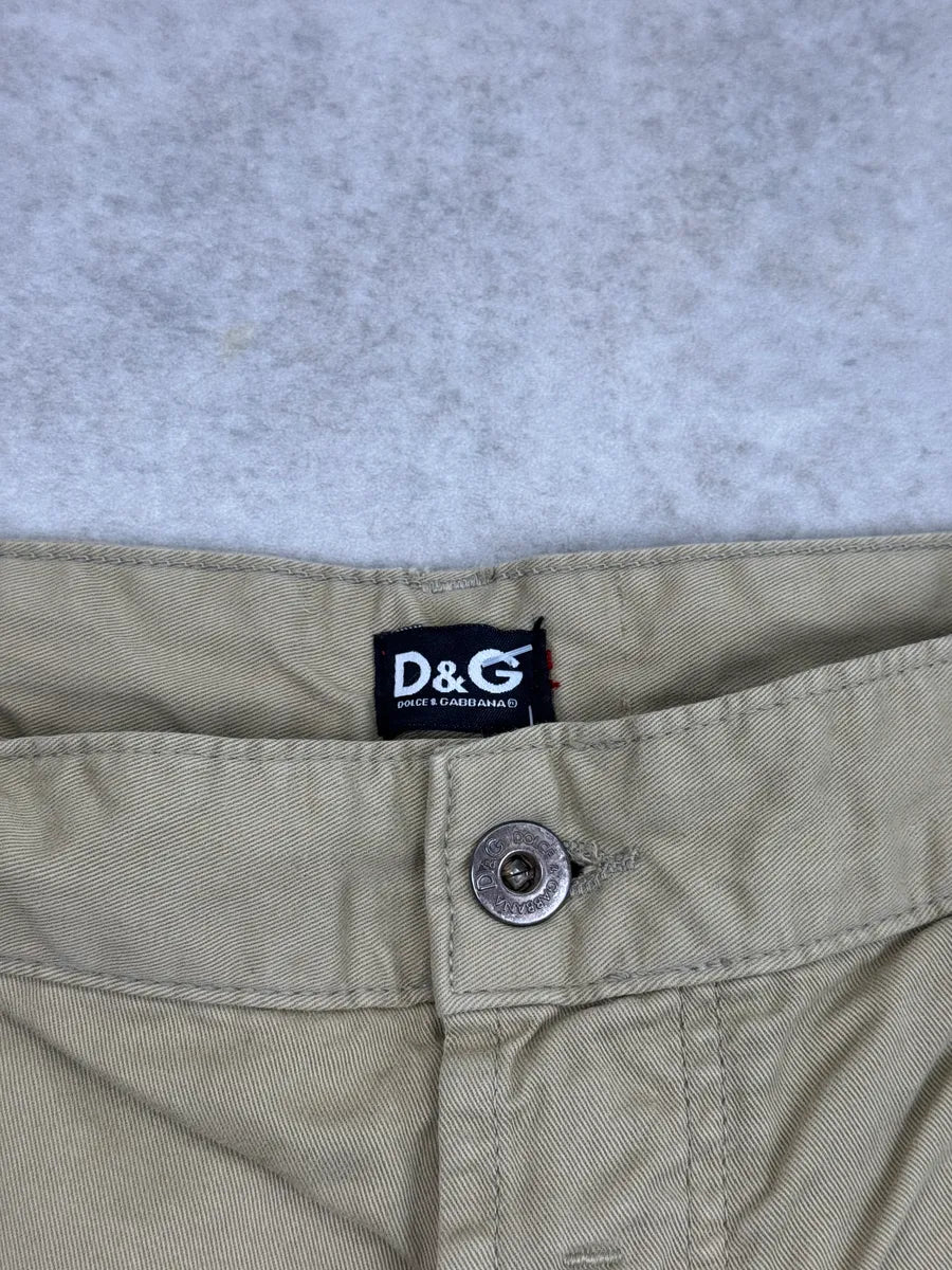 AW2008 Dolce & Gabbana Beige Sophisticated Utility Pants fZEqEyA 12