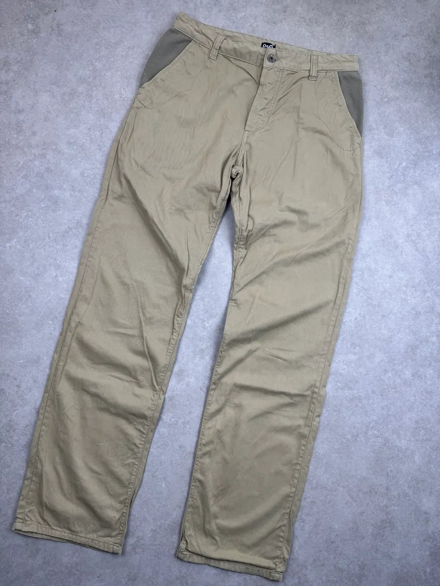 AW2008 Dolce & Gabbana Beige Sophisticated Utility Pants fZEqEyA 4