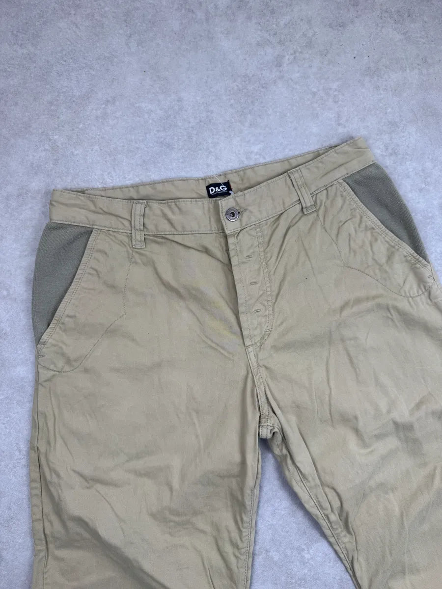 AW2008 Dolce & Gabbana Beige Sophisticated Utility Pants fZEqEyA 5