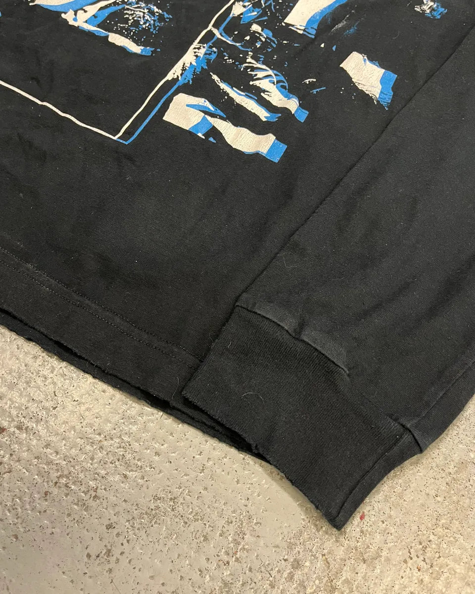 AW2008 Dsquared2 Black & Blue Obscure  Longsleeve T-Shirt zPaABAb 6