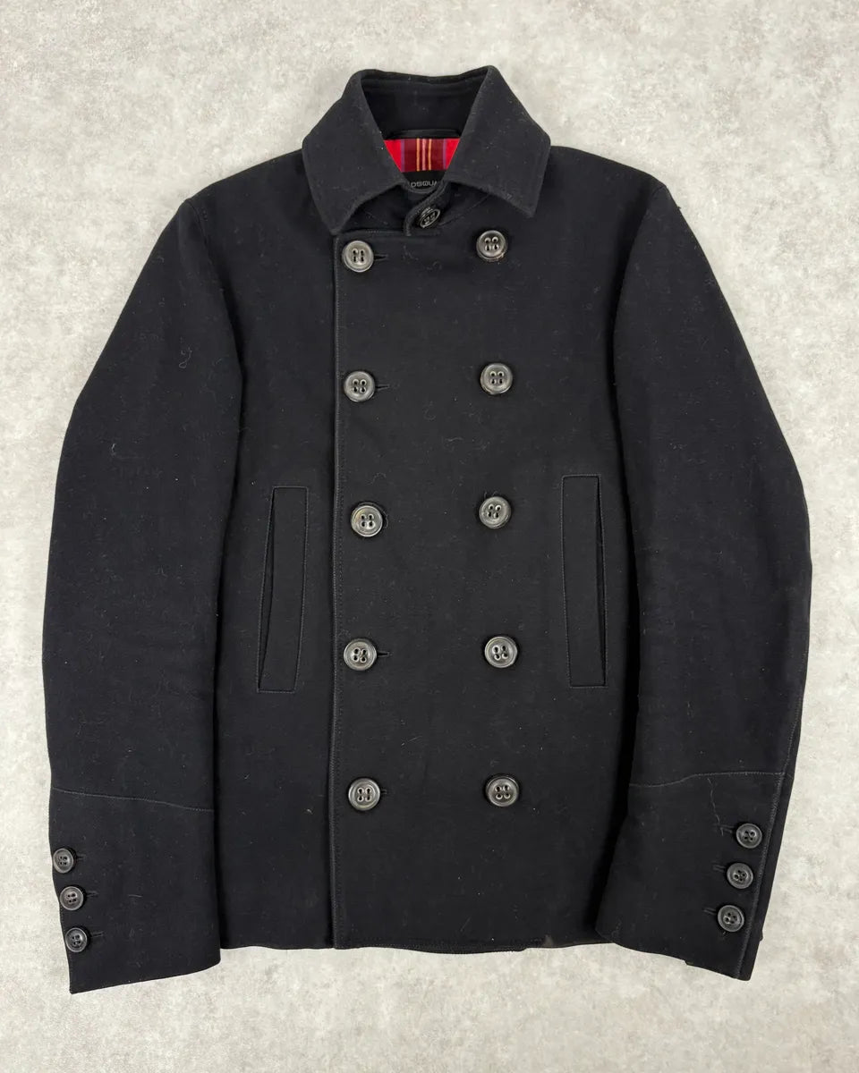 AW2008 Dsquared2 Black Caban Wool Jacket lOWLxtK 0
