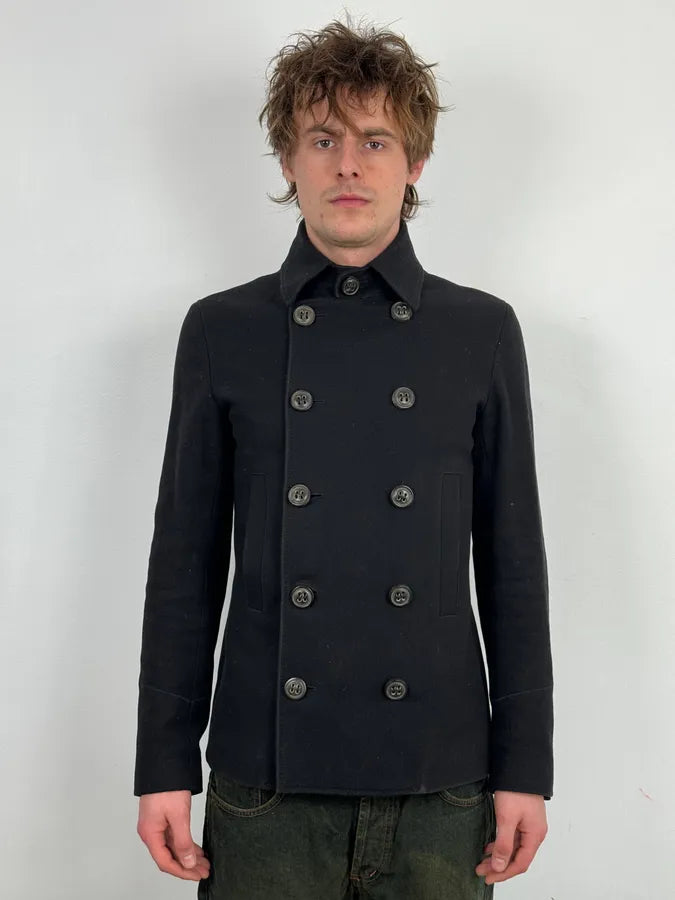 AW2008 Dsquared2 Black Caban Wool Jacket lOWLxtK 1