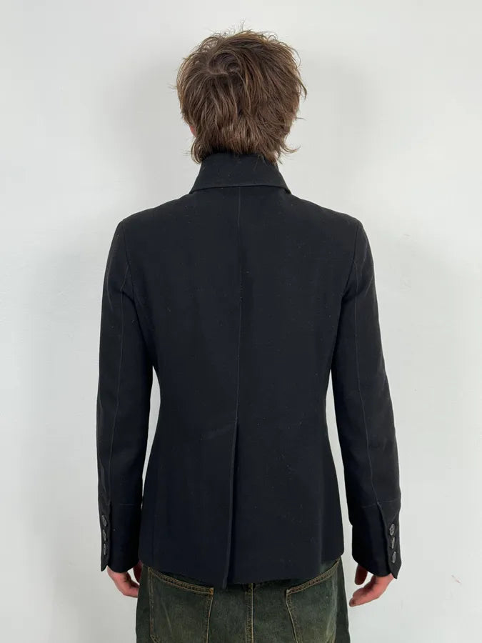 AW2008 Dsquared2 Black Caban Wool Jacket lOWLxtK 2