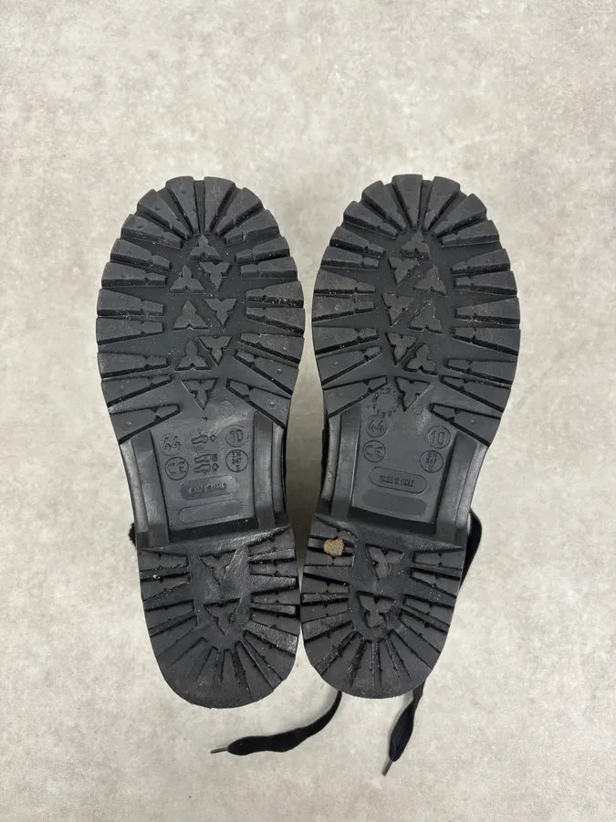 AW2008 Dsquared2 Black Puffer Leather Ski Boots PaeyDKq 5