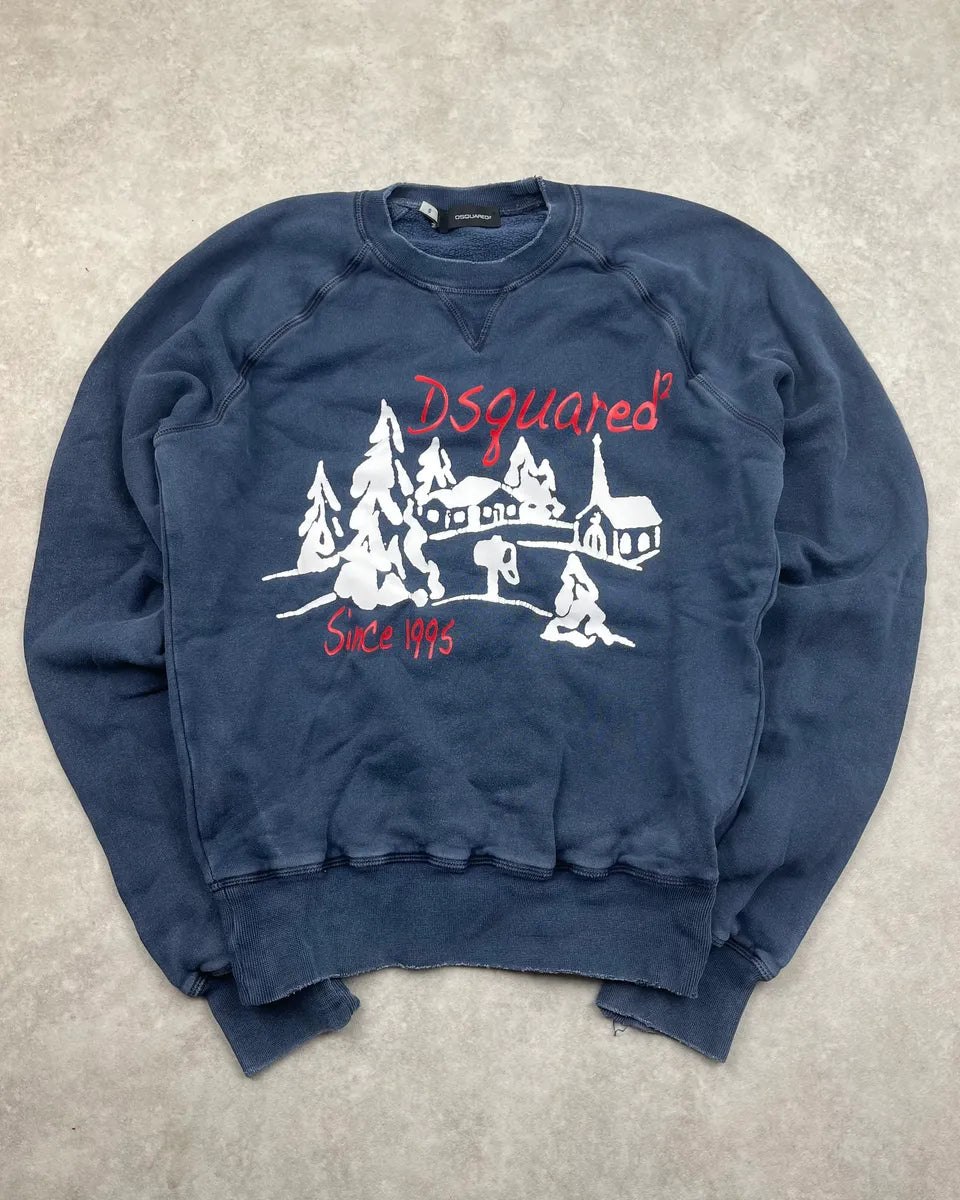 AW2008 Dsquared2 Navy Ski Resort Sweater zSxLNKQ 0