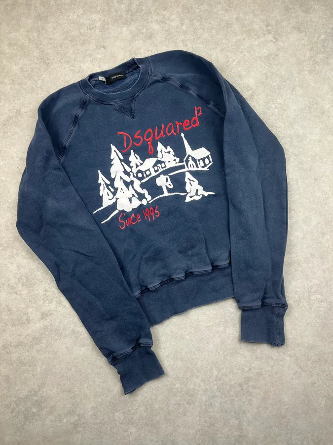 AW2008 Dsquared2 Navy Ski Resort Sweater zSxLNKQ 3