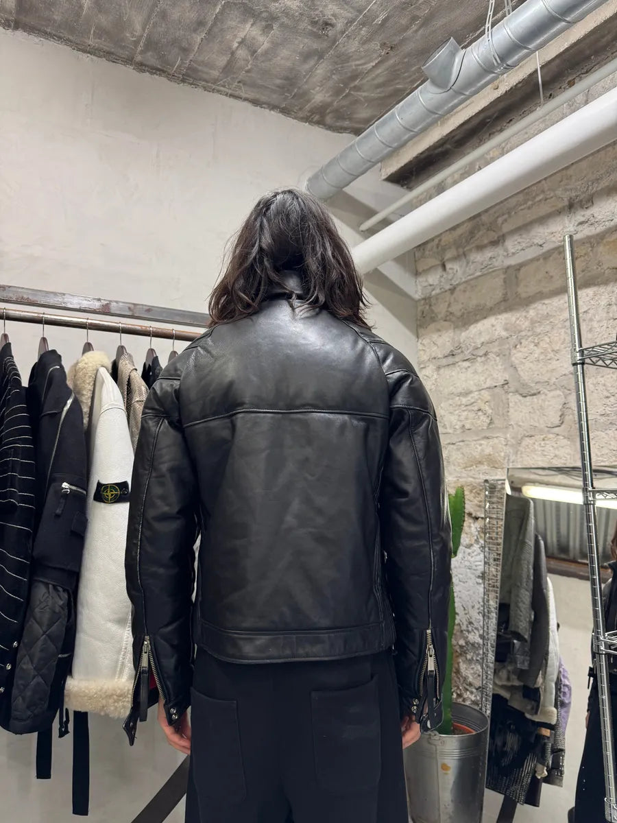 AW2008 Dsquared2 Puffer Black Leather Jacket (S) 12